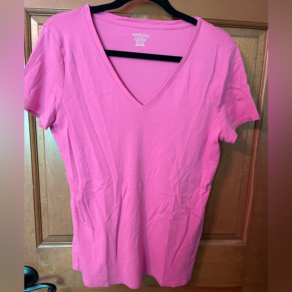 Pink Cotton Soft Short Sleeve T-shirt